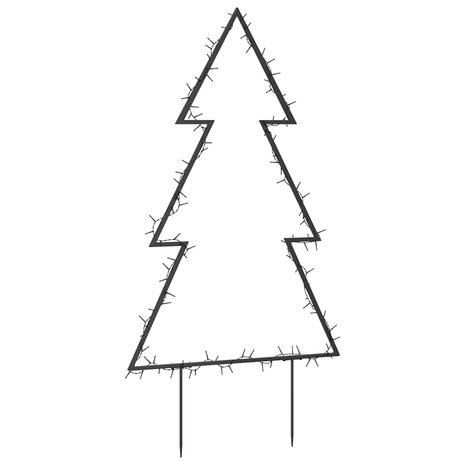 Kerstverlichting kerstboom met grondpinnen 115 LED's 90 cm 4