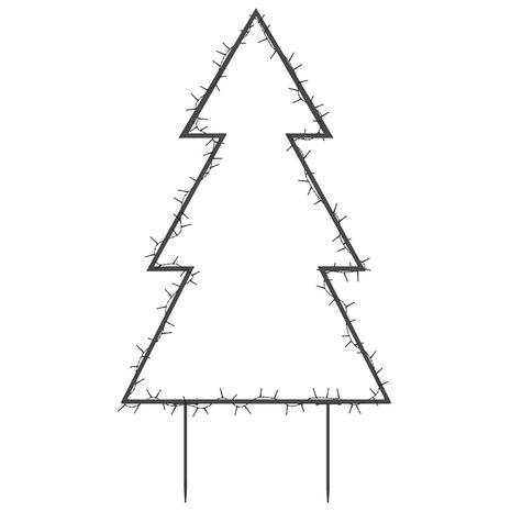 Kerstverlichting kerstboom met grondpinnen 115 LED's 90 cm 5