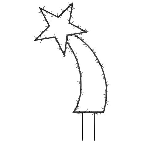 Kerstverlichting meteoor met grondpinnen 115 LED's 89 cm 5