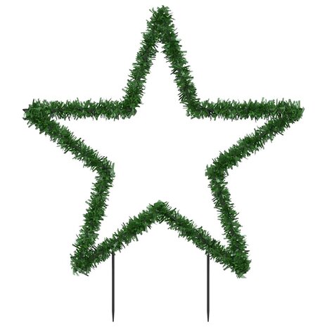 Kerstverlichting ster met grondpinnen 80 LED's 60 cm 5