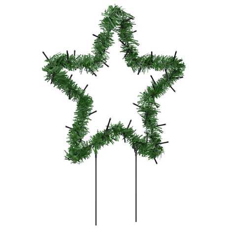 Kerstverlichting ster 3 st met grondpinnen 50 LED's 29 cm 7