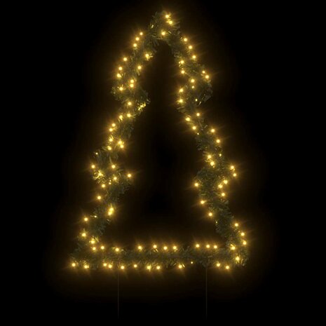 Kerstverlichting met grondpinnen boom 115 LED's 90 cm 3