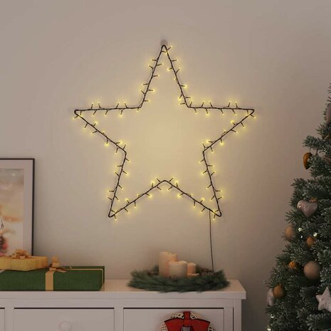 Kerstverlichting ster silhouet 115 LEDs warm wit 1