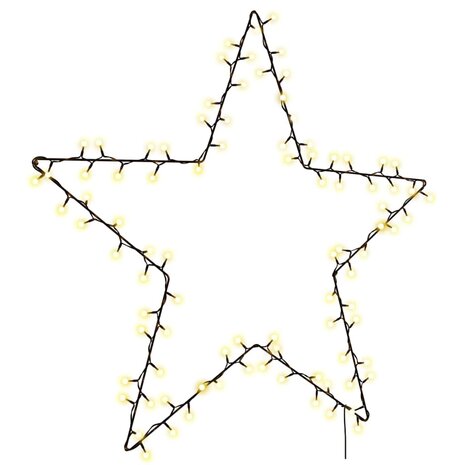 Kerstverlichting ster silhouet 115 LEDs warm wit 2