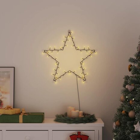 Kerstverlichting ster silhouet 80 LEDs warm wit 1