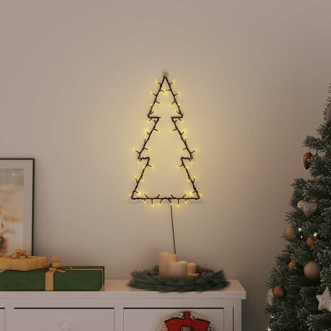 Kerstverlichting kerstboom silhouet 80 LEDs warm wit 1