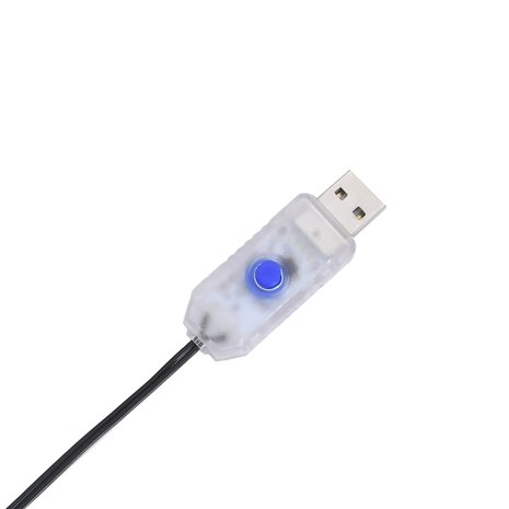 Kerstverlichting vallende ster silhouet 80 LEDs warm wit 8