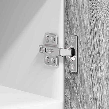Hangkast Grijs Sonoma en Wit 30 x 31 x 40 cm Bewerkt hout 9