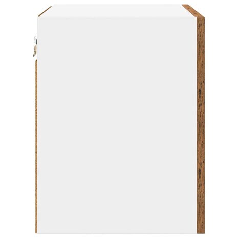 Hangkast Oude Hout en Wit 40 x 31 x 40 cm Bewerkt hout 7