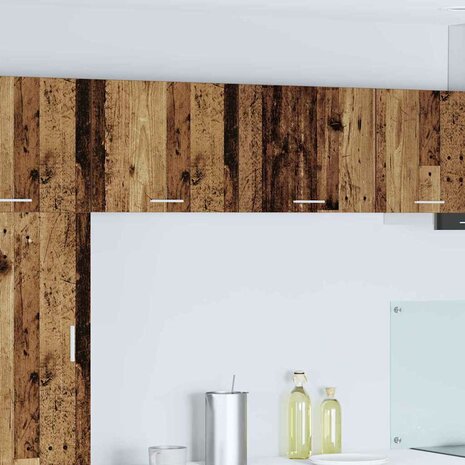 Hangkast Oude Hout en Wit 50 x 31 x 40 cm Bewerkt hout 1