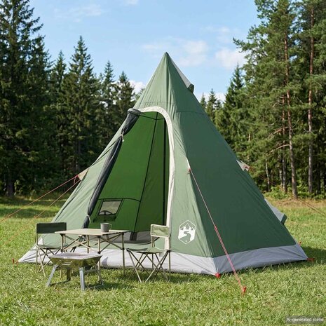 3-persoons Groen 185T Polyester met PU Coating 1
