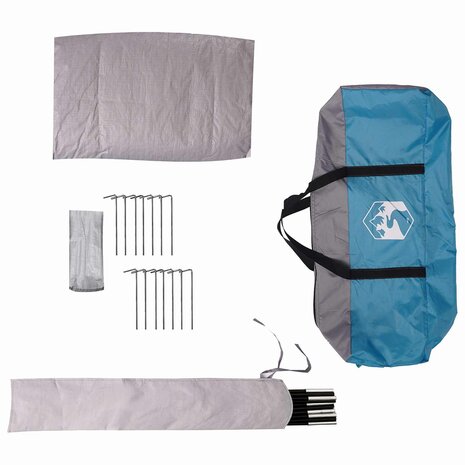 3-persoons Blauw 185T Polyester met PU Coating 9