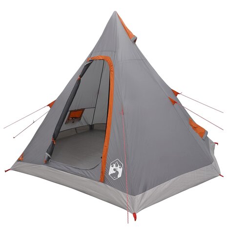 3-persoons Grijs en Oranje 185T Polyester met PU Coating 2