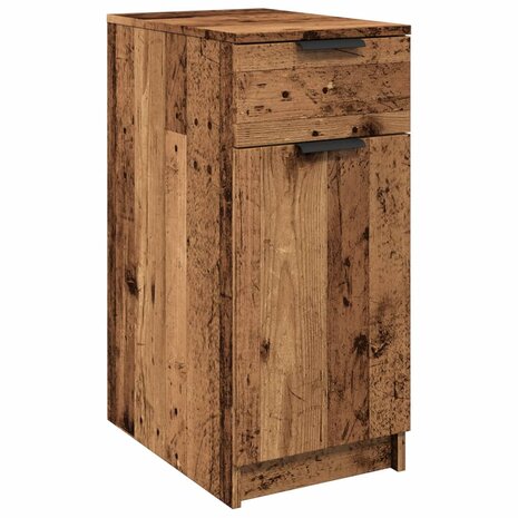 Bureau 33x50x75 cm bewerkt hout oud houtkleurig 2
