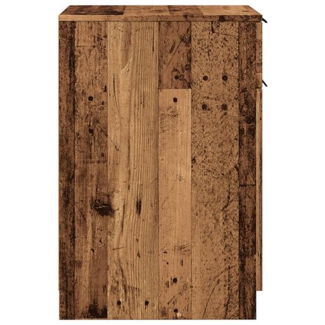 Bureau 33x50x75 cm bewerkt hout oud houtkleurig 6