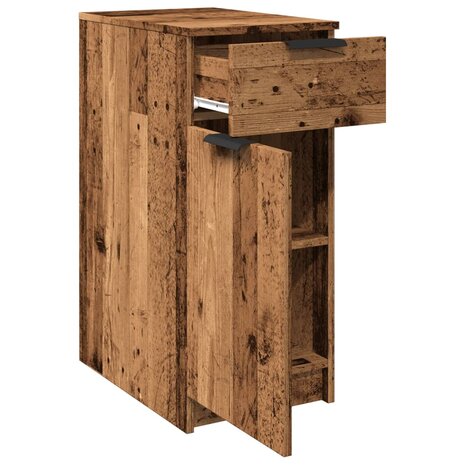 Bureau 33x50x75 cm bewerkt hout oud houtkleurig 8
