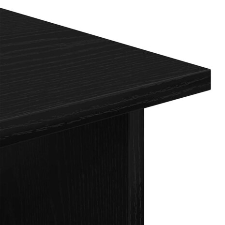 Rolling Kast 60 x 45 x 55 cm Bewerkt hout Zwart Eiken 8