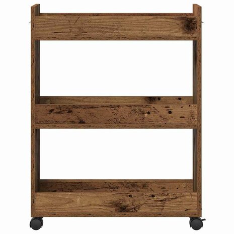 Kast met wiel Oudhout 60 x 22 x 79 cm 6