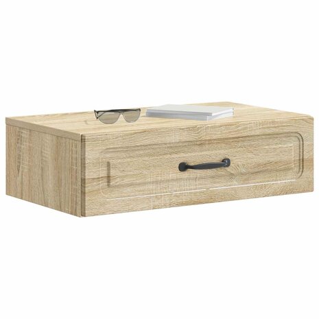 Wandmontage Zijtafel Sonoma Eiken 59 x 34,5 x 17 cm 3