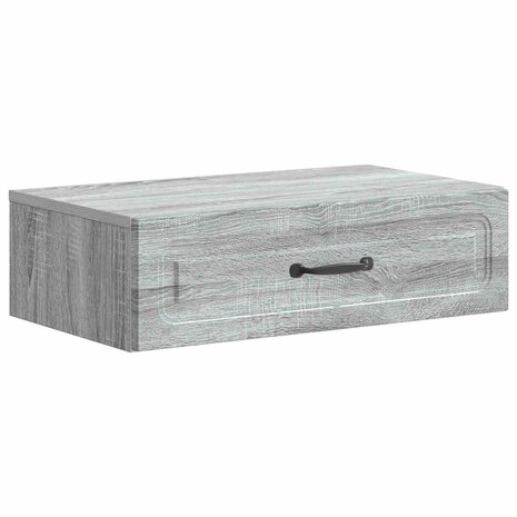 Wandmontage Zijtafel Grijs sonoma 59 x 34,5 x 17 cm 2