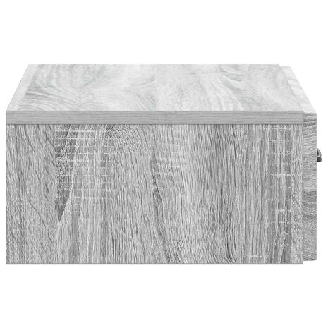 Wandmontage Zijtafel Grijs sonoma 59 x 34,5 x 17 cm 6