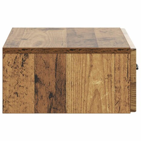 Wandmontage Zijtafel Oud hout 59 x 34,5 x 17 cm Bewerkt hout 6