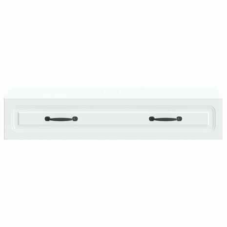 Wandmontage Zijtafel Wit 87,5 x 34,5 x 17 cm Bewerkt hout 5