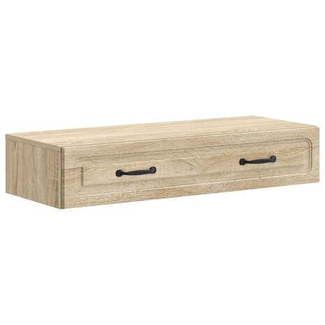 Wandmontage Zijtafel Sonoma Eiken 87,5 x 34,5 x 17 cm 2