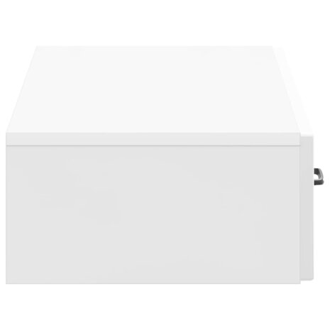 Wandmontage Zijtafel Hoogglans Wit 87,5 x 34,5 x 17 cm 6