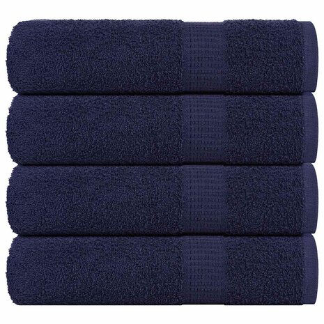 Douchehanddoeken FROGN 4 st 70x140 cm 360 g/m&sup2; marineblauw 1