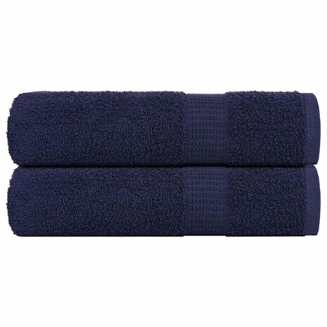 Badhanddoeken FROGN 2 st 100x150 cm 360 g/m&sup2; marineblauw 1