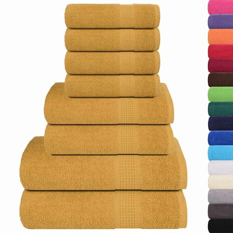 8-delige Handdoekenset FROGN 360 g/m&sup2; goud 2