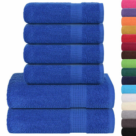 6-delige Handdoekenset FROGN 360 g/m&sup2; blauw 2
