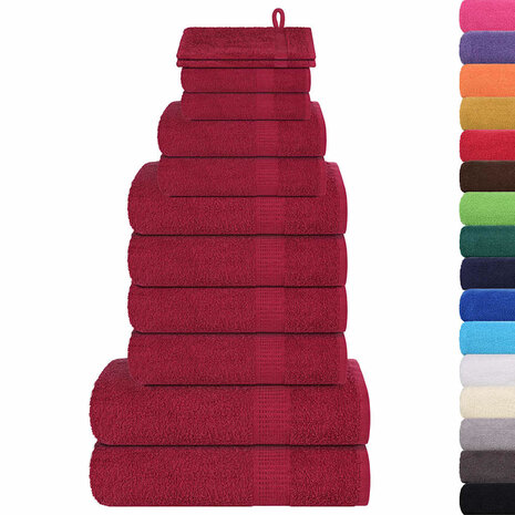 12-delige Handdoekenset FROGN 360 g/m&sup2; bordeaux 2