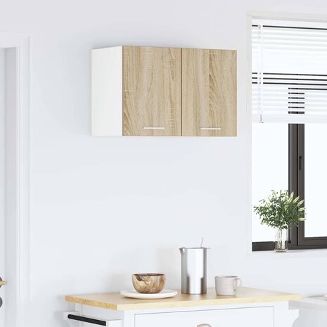 Hangkast Sonoma Eik en Wit 30 x 31 x 40 cm Bewerkt hout 4