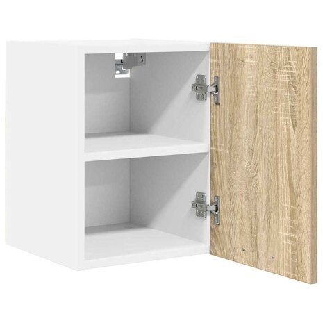 Hangkast Sonoma Eik en Wit 30 x 31 x 40 cm Bewerkt hout 5