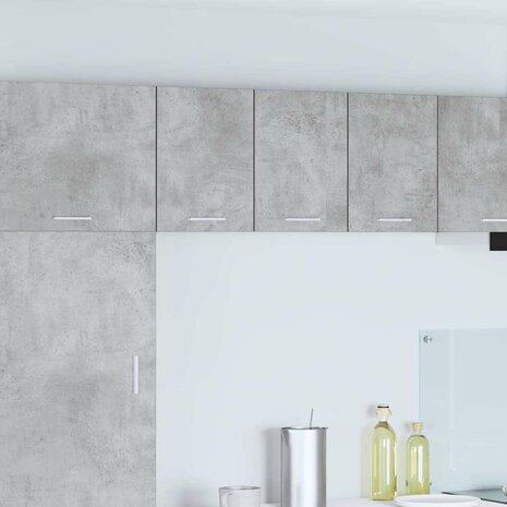 Hangkast Beton Grijs en Wit 30 x 31 x 40 cm Bewerkt hout 1