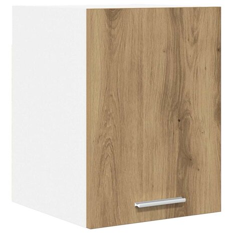 Hangkast Ambachtelijke Eik en Wit 30 x 31 x 40 cm Bewerkt hout 2