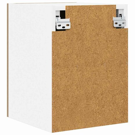 Hangkast Ambachtelijke Eik en Wit 30 x 31 x 40 cm Bewerkt hout 8
