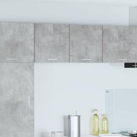 Hangkast Beton Grijs en Wit 40 x 31 x 40 cm Bewerkt hout 1