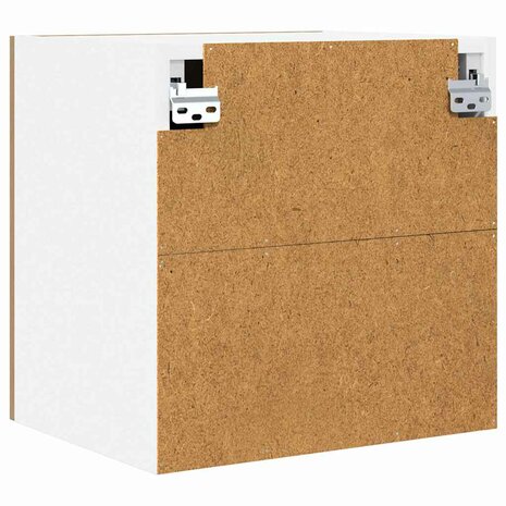 Hangkast Ambachtelijke Eik en Wit 40 x 31 x 40 cm Bewerkt hout 8