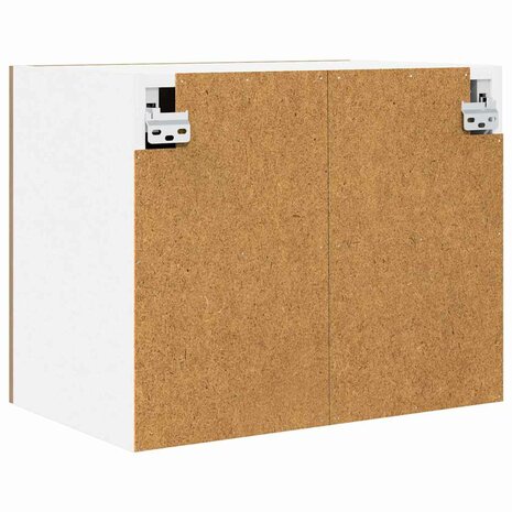 Hangkast Ambachtelijke Eik en Wit 50 x 31 x 40 cm Bewerkt hout 8