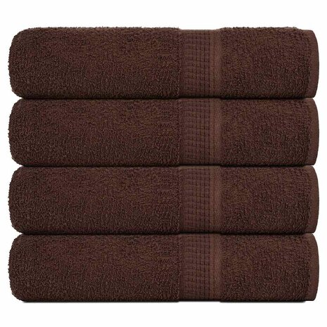 Douchehanddoeken FROGN 4 st 70x140 cm 360 g/m&sup2; bruin 1