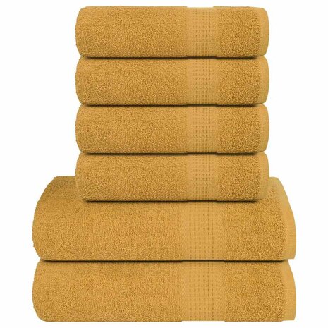 6-delige Handdoekenset FROGN 360 g/m&sup2; goud 1