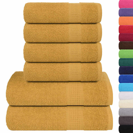 6-delige Handdoekenset FROGN 360 g/m&sup2; goud 2