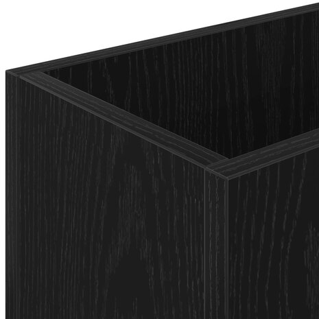 Paraplustandaard Zwart Eiken 40 x 20 x 55,5 cm Bewerkt hout 8