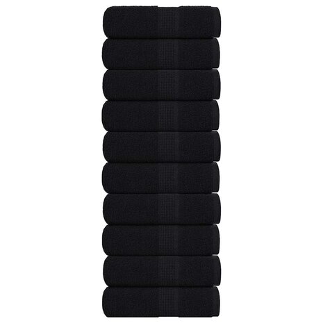 Washandjes FROGN 10 st 30x30 cm 360 g/m&sup2; zwart 1