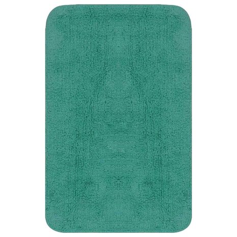 Badmattenset stof turquoise 3-delig 2