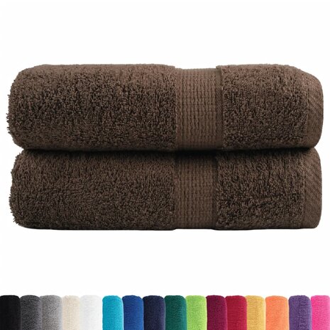 Gastendoekjes SOLUND 2 st 600 g/m&sup2; 30x50 cm bruin 2