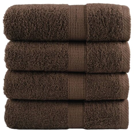 Gastendoekjes SOLUND 4 st 600 g/m&sup2; 30x50 cm bruin 1